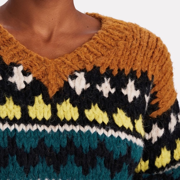 RE/DONE 50s Fair Isle Alpaca Blend Sweater Size Small - Picture 3 of 9